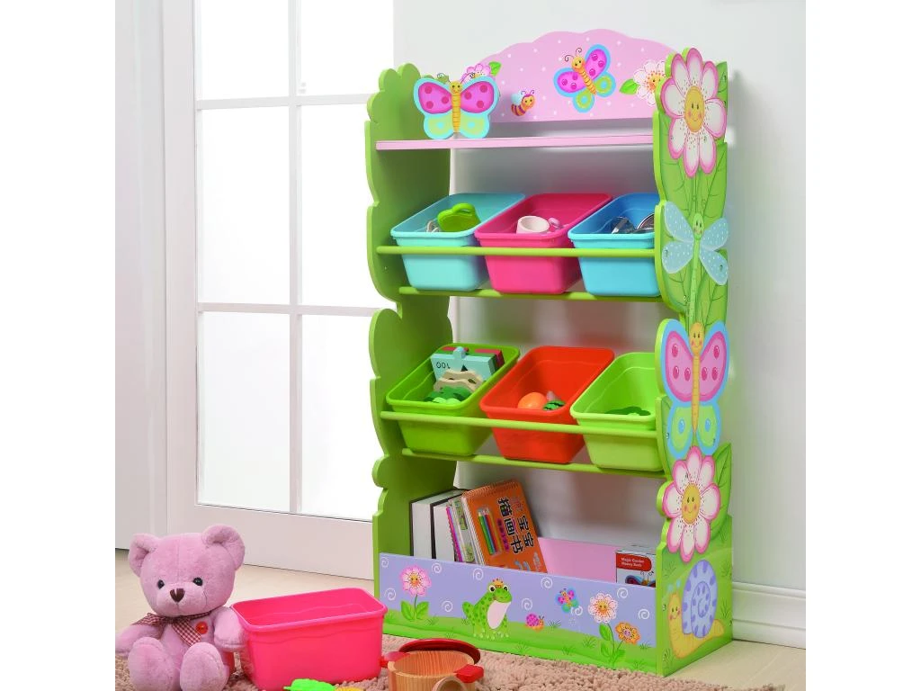 Meuble De Rangement à Jouets Avec Bacs Bois Fantaisie Jardin Magique TD-12710A 2 Meuble De Rangement à Jouets Avec Bacs Bois Fantaisie Jardin Magique TD-12710A – Image 2