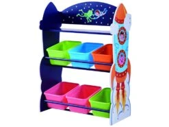 Meuble De Rangement En Bois à Jouets Avec Bacs Enfant Fantasy Fields TD-12695A