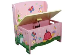Banc De Rangement Enfant Magic Garden Coffre à Jouets Bois Fille Bébé TD-11644A -Deco.fr Soldes Boutique bibliotheque 21286037