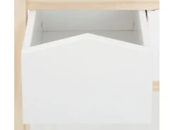 Bibliothèque Square Line 2 Paniers Blanc Nature -Deco.fr Soldes Boutique bibliotheque 21516633