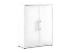 Prisme Armoire De Bureau 2 Portes. Blanc