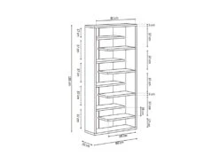 Bibliothèque Large Design, Coloris Bois Collection MIRE 8 Bibliothèque Large Design, Coloris Bois Collection MIRE -Deco.fr Soldes Boutique bibliotheque 22128313