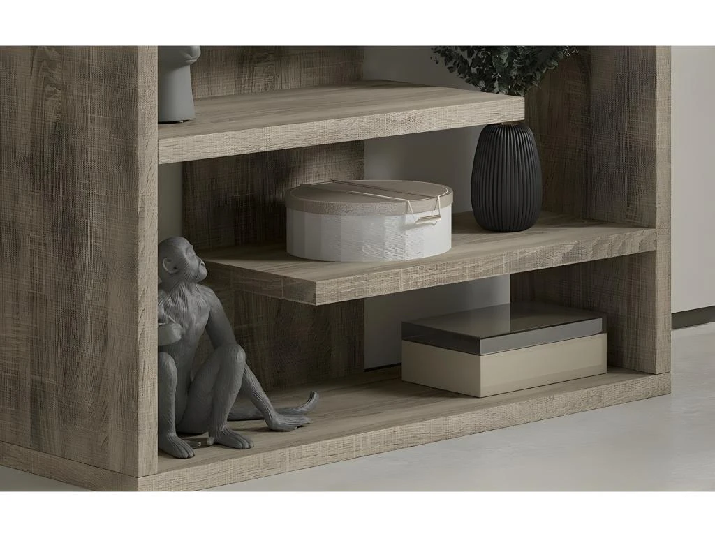 Bibliothèque Large Design, Coloris Bois Collection MIRE 5 Bibliothèque Large Design, Coloris Bois Collection MIRE – Image 5