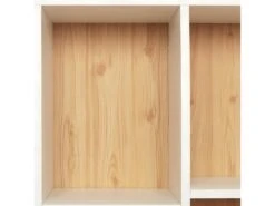 BILLY - Bibliothèque 14 Etagères Blanc Et Bois -Deco.fr Soldes Boutique bibliotheque 22921949