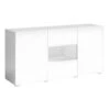 Buffet Design 140cm Pour Salon Couleur Blanc Brillant Collection PAROS. 8 Buffet Design 140cm Pour Salon Couleur Blanc Brillant Collection PAROS. -Deco.fr Soldes Boutique buffet 10551971