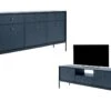Ensemble Buffet Et Meuble TV Bleu - Séjour Contemporain BOGDAN -Deco.fr Soldes Boutique buffet 10899633