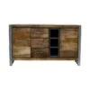 Buffet 2 Portes 3 Tiroirs 3 Niches Bois/Metal - JINK -Deco.fr Soldes Boutique buffet 11134987