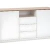 Buffet Bob 3 Tiroirs Et 2 Portes Blanc/chêne, Bois Massif 8 Buffet Bob 3 Tiroirs Et 2 Portes Blanc/chêne, Bois Massif -Deco.fr Soldes Boutique buffet 12219891