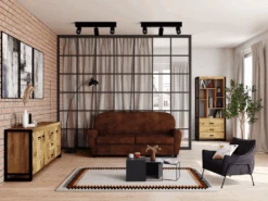 Buffet HARLEM - 3 Portes Et 3 Tiroirs - Bois De Manguier & Métal 15 Buffet HARLEM - 3 Portes Et 3 Tiroirs - Bois De Manguier & Métal -Deco.fr Soldes Boutique buffet 12399739