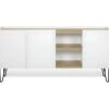 Buffet NINA - Chêne Clair Et Blanc - TEMAHOME -Deco.fr Soldes Boutique buffet 12513929