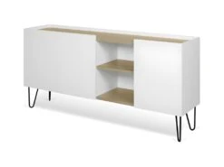 Buffet NINA - Chêne Clair Et Blanc - TEMAHOME -Deco.fr Soldes Boutique buffet 12513933