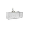 Buffet 4 Portes Marbre Blanc - BURANO 13 Buffet 4 Portes Marbre Blanc - BURANO -Deco.fr Soldes Boutique buffet 12602597