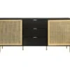 Buffet HARROD - Laque Noir Et Maillage En Rotin Naturel - 2 Portes Et 3 Tiroirs - L 180 X P 40 X H 80 Cm 10 Buffet HARROD - Laque Noir Et Maillage En Rotin Naturel - 2 Portes Et 3 Tiroirs - L 180 X P 40 X H 80 Cm -Deco.fr Soldes Boutique buffet 12624453