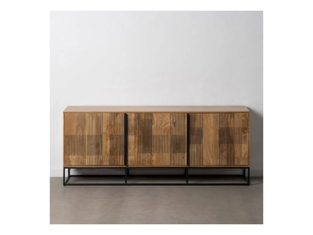 Buffet 3 Portes Bois Massif/Métal - APACHE 1 Buffet 3 Portes Bois Massif/Métal - APACHE