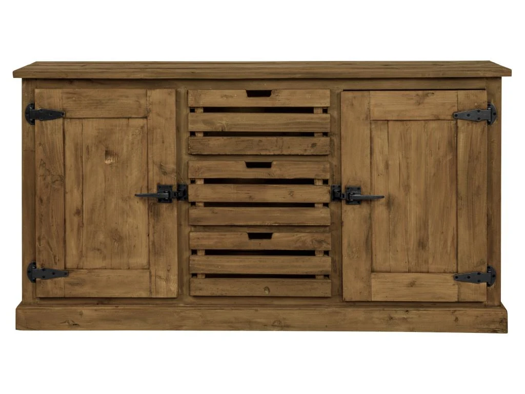 Buffet Ottawa En Bois 2 Portes 3 Tiroirs 1 Buffet Ottawa En Bois 2 Portes 3 Tiroirs