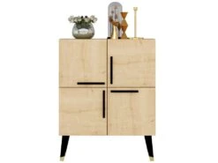 Meubles En Chêne Saphir Avec Panneaux De Particules 100% Mélaminés. 70x90x35