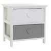 Commode Buffet Élément 2 Tiroirs "coeurs" En Paulownia Blanc 40 X 29 X 42 Cm -Deco.fr Soldes Boutique buffet 13047643