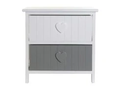 Commode Buffet Élément 2 Tiroirs "coeurs" En Paulownia Blanc 40 X 29 X 42 Cm 7 Commode Buffet Élément 2 Tiroirs "coeurs" En Paulownia Blanc 40 X 29 X 42 Cm -Deco.fr Soldes Boutique buffet 13047649