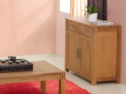 Buffet BROCELIANDE II - 2 Portes, 2 Tiroirs - Chêne Huilé