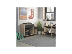 Meuble De Rangement 1 Tiroir Noir/Bois - CHICALA -Deco.fr Soldes Boutique buffet 13962369