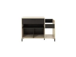 Meuble De Rangement 1 Tiroir Noir/Bois - CHICALA -Deco.fr Soldes Boutique buffet 13962373