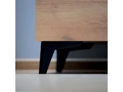 Buffet 2 Portes 2 Tiroirs LED Inclus Ruben Bois -Deco.fr Soldes Boutique buffet 14020907