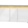 Buffet 3 Portes LED Inclus Teo Blanc Et Bois -Deco.fr Soldes Boutique buffet 14055453