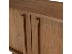 ALIDA - Buffet 2 Portes 1 Niche En Bois De Teck Recyclé Naturel -Deco.fr Soldes Boutique buffet 14657295