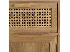 ROMEO - Buffet Couleur Naturelle 2 Tiroirs 2 Portes Bois Cannage -Deco.fr Soldes Boutique buffet 14657347