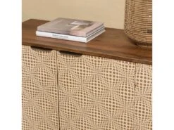 ALIX - Buffet En Bois De Manguier 4 Portes Motifs Ethniques -Deco.fr Soldes Boutique buffet 14668171