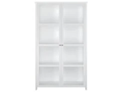 May Vitrine 4 Portes Blanc. -Deco.fr Soldes Boutique buffet 15073741