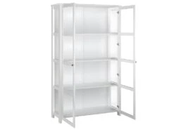 May Vitrine 4 Portes Blanc. -Deco.fr Soldes Boutique buffet 15073749