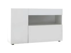 Buffet ALTAIR - 2 Portes & 1 Tiroir - Coloris : Blanc Laqué 15 Buffet ALTAIR - 2 Portes & 1 Tiroir - Coloris : Blanc Laqué -Deco.fr Soldes Boutique buffet 16575467