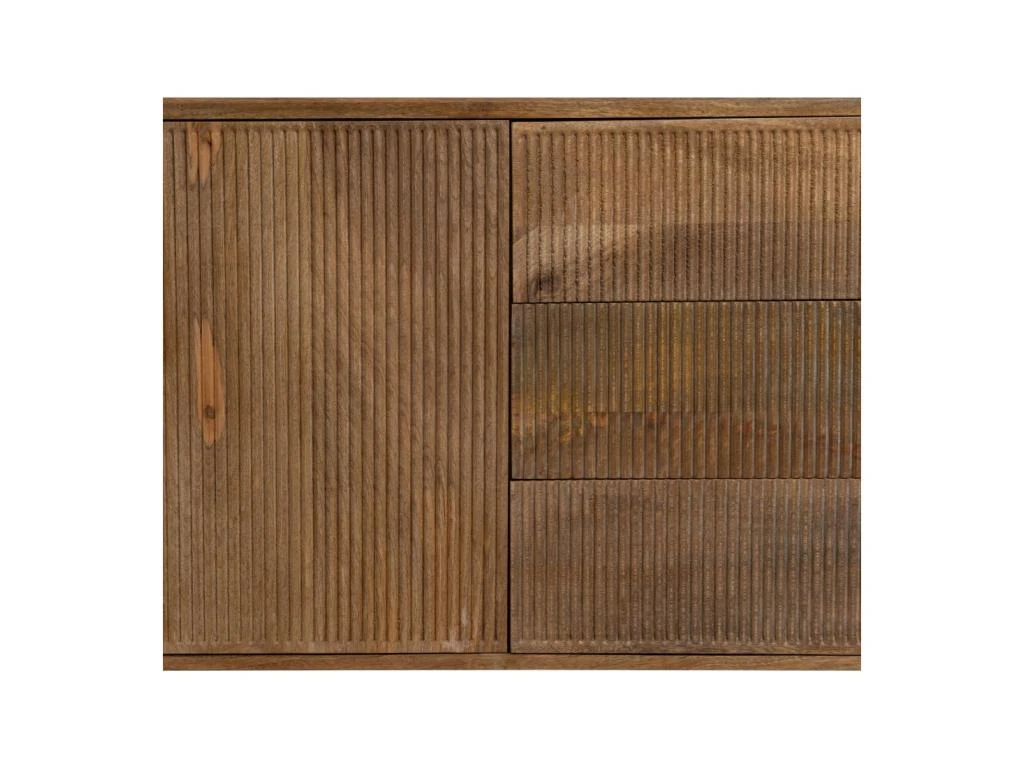 Buffet 2 Portes 3 Tiroirs Bois Brut - PAOLI 6 Buffet 2 Portes 3 Tiroirs Bois Brut - PAOLI – Image 6