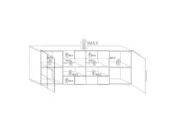 Buffet 2 Portes 4 Tiroirs Béton Ciré Foncé - TICATO 9 Buffet 2 Portes 4 Tiroirs Béton Ciré Foncé - TICATO -Deco.fr Soldes Boutique buffet 17623665