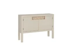 Meuble D'entrée 2 Portes 1 Tiroir Bois/Taupe - QINGDAO