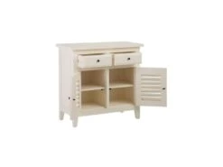 Buffet 2 Portes 2 Tiroirs Blanc Cassé - RIF -Deco.fr Soldes Boutique buffet 17625055