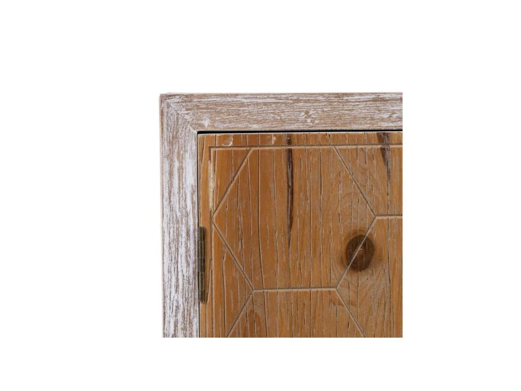 Buffet 1 Niche 2 Portes 2 Tiroirs Bois Blanchi - PATY 4 Buffet 1 Niche 2 Portes 2 Tiroirs Bois Blanchi - PATY – Image 4