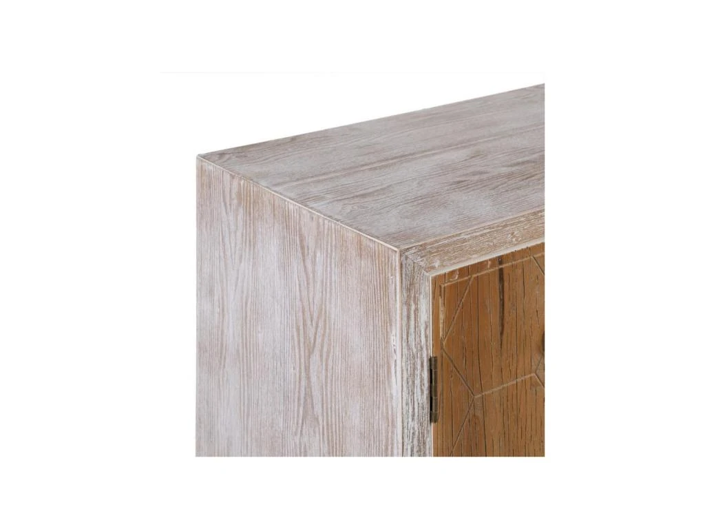 Buffet 1 Niche 2 Portes 2 Tiroirs Bois Blanchi - PATY 5 Buffet 1 Niche 2 Portes 2 Tiroirs Bois Blanchi - PATY – Image 5