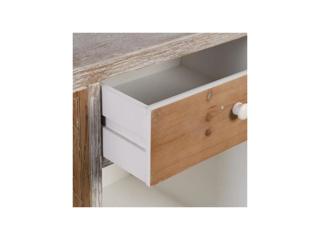 Buffet 1 Niche 2 Portes 2 Tiroirs Bois Blanchi - PATY 6 Buffet 1 Niche 2 Portes 2 Tiroirs Bois Blanchi - PATY – Image 6