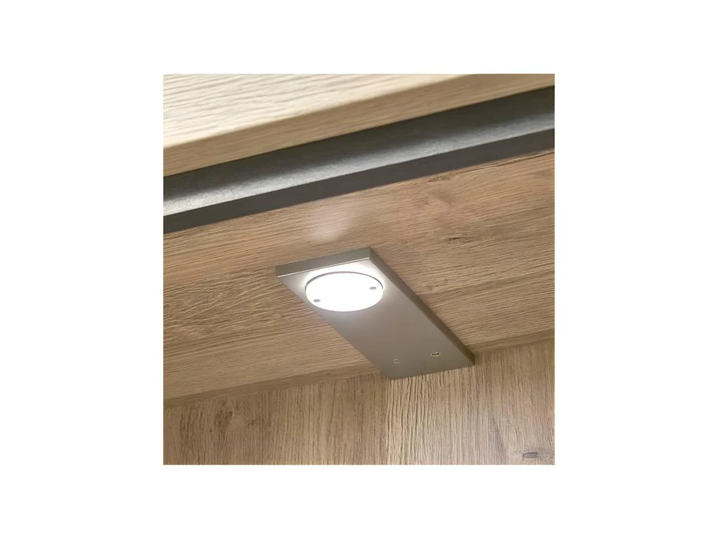 Argentier 2 Portes Chêne Naturel à LEDs - COURTRAI 6 Argentier 2 Portes Chêne Naturel à LEDs - COURTRAI – Image 6