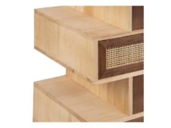 Meuble D'entrée 8 Tiroirs Bois/Rotin - BISCUIT -Deco.fr Soldes Boutique buffet 17625573