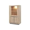 Argentier 4 Portes Chêne Naturel à LEDs - OSTENDE