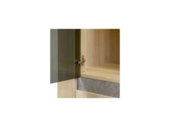 Argentier 4 Portes Chêne Oxygene/Béton Ciré Clair - DAPHNE -Deco.fr Soldes Boutique buffet 17625781