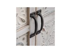 Meuble D'entrée 2 Portes 1 Tiroir Blanc - AUNIYA -Deco.fr Soldes Boutique buffet 17625911