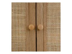Armoire De Salon 2 Portes Bois Naturel/Rotin - NOLIMP -Deco.fr Soldes Boutique buffet 17625937