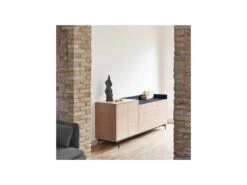 Buffet 3 Portes 3 Tiroirs Chêne Clair/Bleu - TEULAT VALLEY 7 Buffet 3 Portes 3 Tiroirs Chêne Clair/Bleu - TEULAT VALLEY -Deco.fr Soldes Boutique buffet 18001095