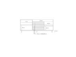 Buffet 3 Portes 3 Tiroirs Chêne Clair/Gris - TEULAT VALLEY -Deco.fr Soldes Boutique buffet 18001197