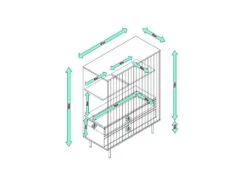 Meuble D'entrée 2 Portes 2 Tiroirs Noir - TEULAT SIERRA 11 Meuble D'entrée 2 Portes 2 Tiroirs Noir - TEULAT SIERRA -Deco.fr Soldes Boutique buffet 18001417