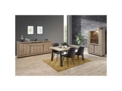 Buffet 3 Portes 1 Tiroir Chêne Naturel à LEDs - OSTENDE 10 Buffet 3 Portes 1 Tiroir Chêne Naturel à LEDs - OSTENDE -Deco.fr Soldes Boutique buffet 18273277